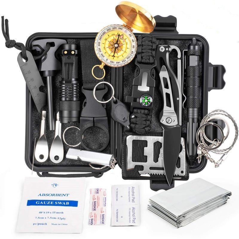 New Survival Kit Outdoor Emergency Gear Kit for Camping Hiking Travelling Adventures New Survival Kit Outdoor Emergency Gear Kit for Camping Hiking Travelling Adventures